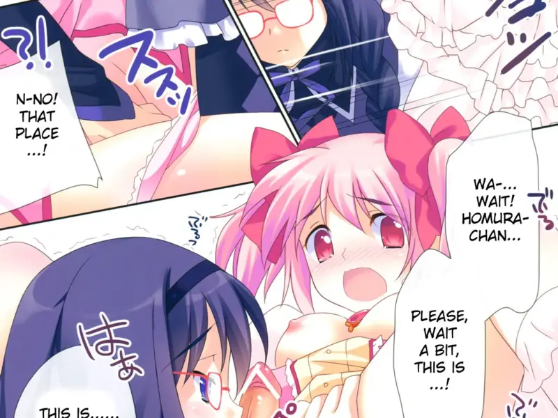 Love Love Mado☆Homu (Puella Magi Madoka Magica) -hentai-futanari